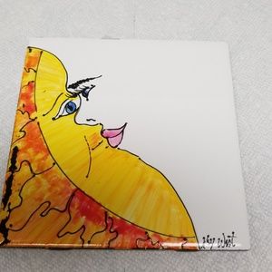 Tile hand painted art